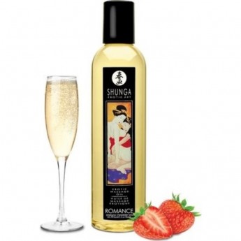 Масло массажное SHUNGA ROMANCE - SPARKLING STRAWBERRY WINE (РОМАНТИКА - ШАМПАНСКОЕ И КЛУБНИКА) 1008 SG Масло массажное SHUNGA ROMANCE - SPARKLING STRAWBERRY WINE (РОМАНТИКА - ШАМПАНСКОЕ И КЛУБНИКА) 1008 SG
